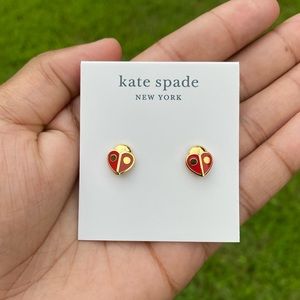 animal party ladybug studs